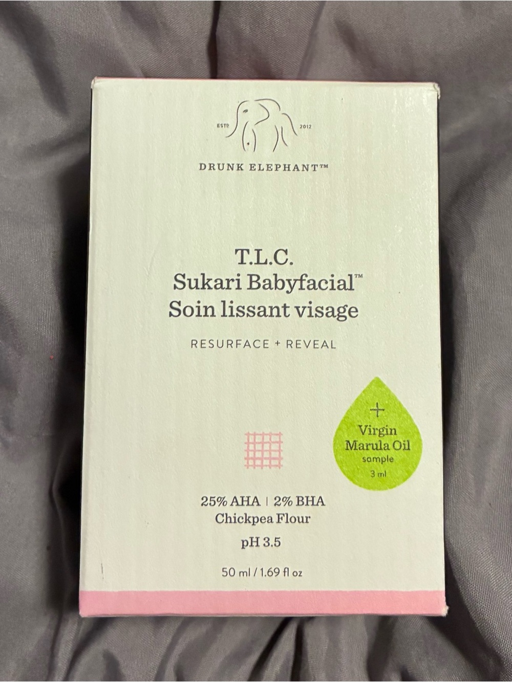 Drunk Elephant T.L.C. Sukari Babyfacial 50ml AHA BHA + Marula Oil